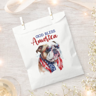 Sachets En Papier Chien patriote-Bouledogue britannique
