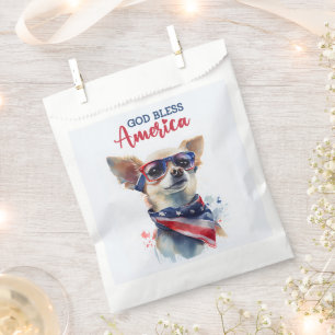 Sachets En Papier Chien patriote-Chihuahua