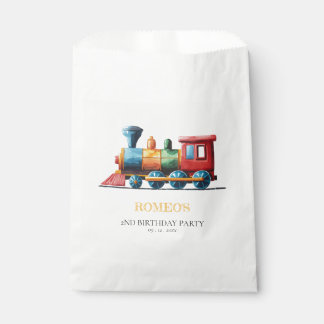 Sachets En Papier Chugga Chugga Choo Choo Train Vintage 2e anniversa