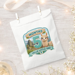 Sachets En Papier Cinq Mois de Petit Aventure Jalonnement