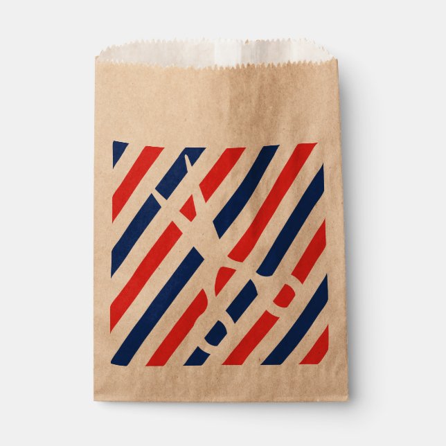 Sachets En Papier Ciseaux en barbier (Devant)