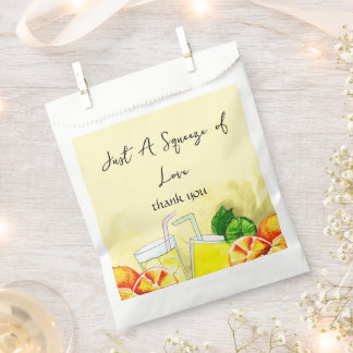 Sachets En Papier Citronnade Squeeze of Love Citron Mariage Fête