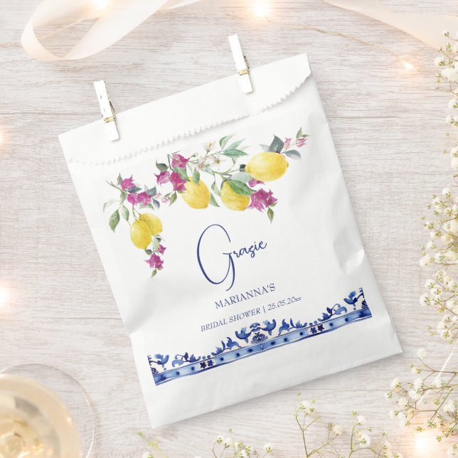 Sachets En Papier Citrons italiens bougainvilliers agrumes douche de (Coupé)