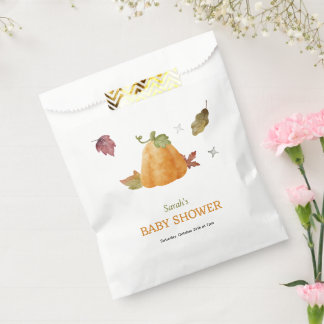 Sachets En Papier Citrouille aquarelle mignonne bébé automne Serviet