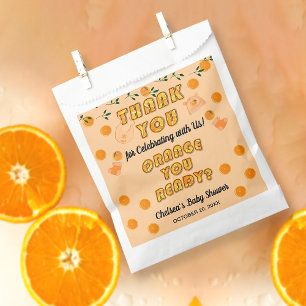 Sachets En Papier Citrus moderne Cutie orange Fruité Zest Merci