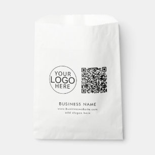 Sachets En Papier Code QR du logo d'entreprise Evénement d'entrepris