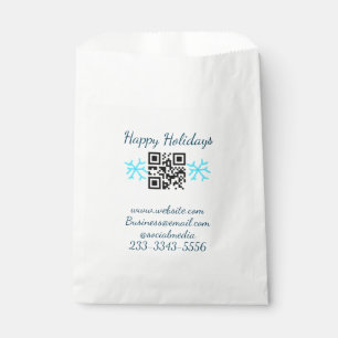 Sachets En Papier code QR personnalisé simple ajoutez votre nom text