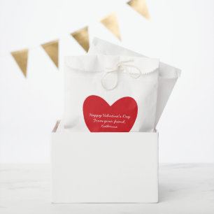 Sachets En Papier Coeur rouge mignon Salle de classe pour enfants de