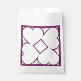 Sachets En Papier Coeurs blancs