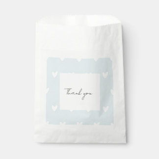 Sachets En Papier Coeurs bleu clair pour sac