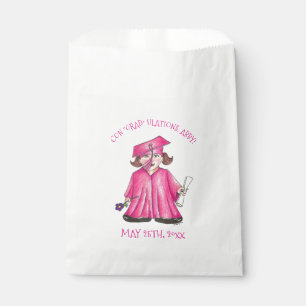 Sachets En Papier Con "grad" ulations Girl Graduate Casquette Gown D