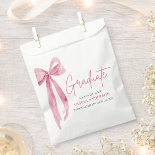 Sachets En Papier Coquette de la botte rose moderne Graduate Graduat