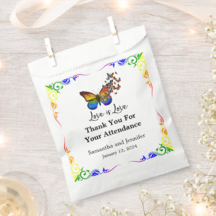 Sachets En Papier Couleurs arc-en-ciel lesbiennes L'amour est Mariag