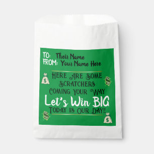 Sachets En Papier Courrier heureux des scratchers de loterie