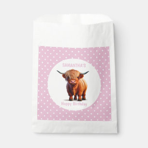 Sachets En Papier Cow Highland Rose