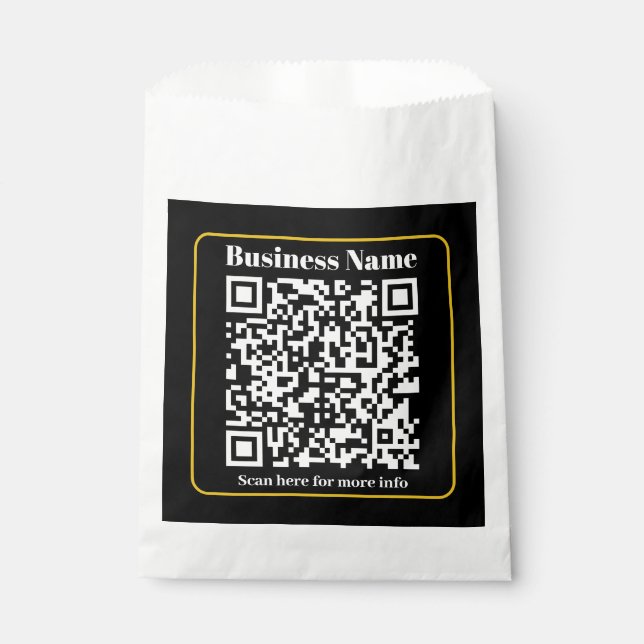 Sachets En Papier Créer un code QR d'entreprise instantanément scann (Devant)