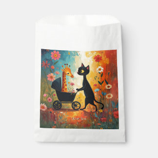 Sachets En Papier Cute Cat Giraffe Favor Bags
