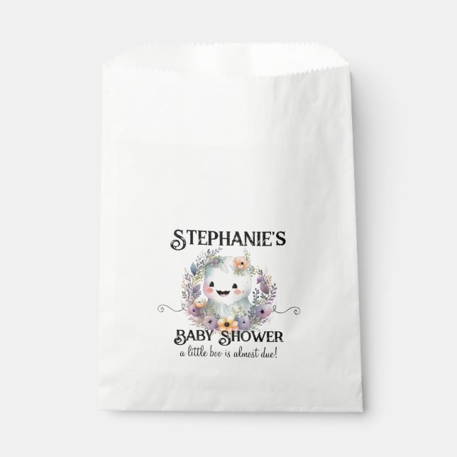 Sachets En Papier Cute Little Boo Halloween Baby shower Favoriser le (Devant)