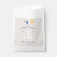 Cute Llama Mama Tan Purple Baby shower