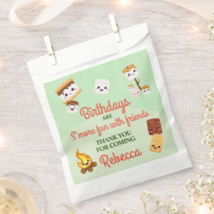 Sachets En Papier Cute S'mores Campout Anniversaire