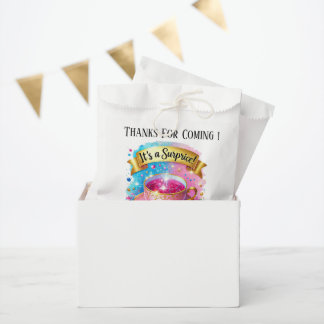 Sachets En Papier Cute tea gender reveal party 