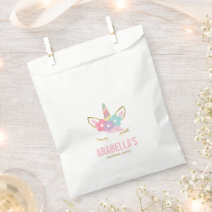 Sachets En Papier Cute Unicorn Face Girls Anniversaire Fête