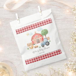 Sachets En Papier Cute Watercolor Barn Farm Animals Baby Shower 
