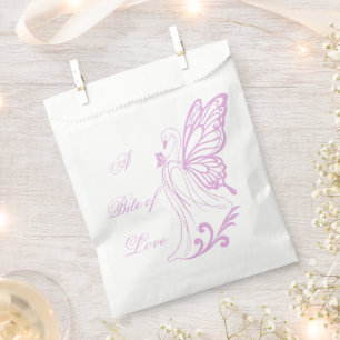 Sachets En Papier Cygne gracieux avec des ailes de papillon