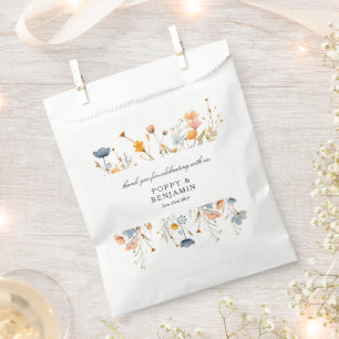 Sachets En Papier Dainty Floral Fleur sauvage Mariage