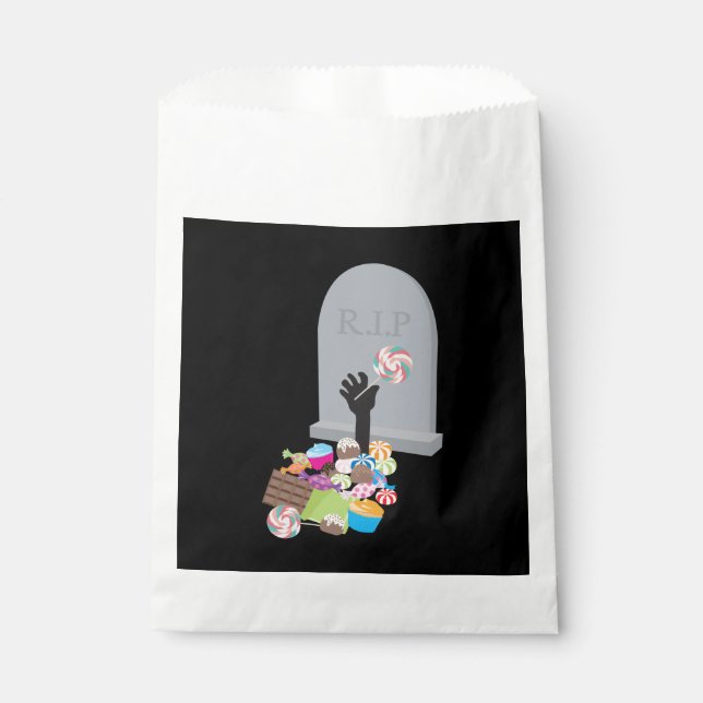 Sachets En Papier Décès par Candy Halloween Design (Devant)