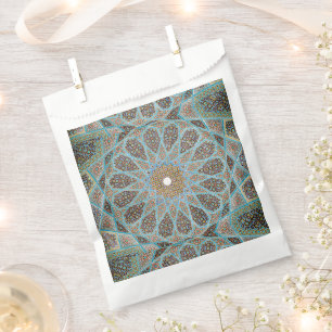 Sachets En Papier Décoration orientale arabesque bleue persane éléga