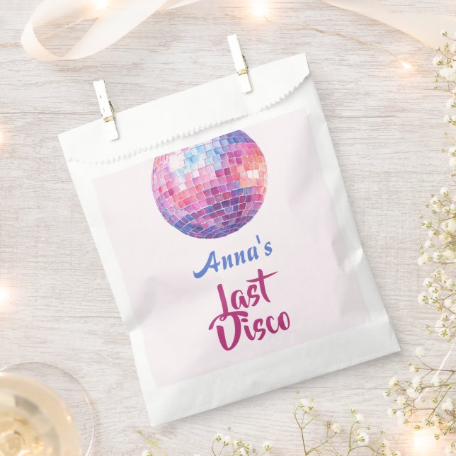 Sachets En Papier Dernière soirée de bachelorette Disco | Sachets en (Coupé)