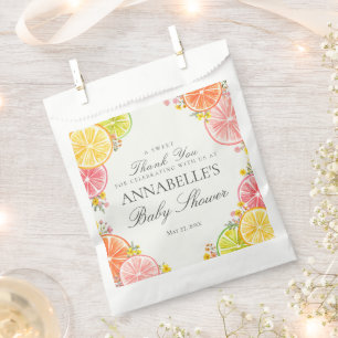 Sachets En Papier Dessert de Baby shower de la Petite Cutie Florale