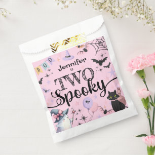 Sachets En Papier Deux Éffrayant Ghost Pink Halloween 2e anniversair