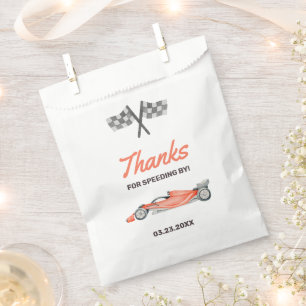 Sachets En Papier Deux Fast Race Car 2nd Boy's Birthday Party