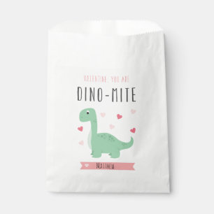 Sachets En Papier Dino-Mite Valentine's Day Favor Sac