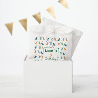 Sachets En Papier Dinosaur Party Favor Bags