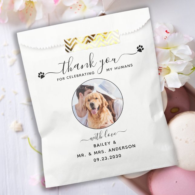 Sachets En Papier Doggie Sac Merci Chien Traiter Mariage Faveur Sac (Créateur téléchargé)