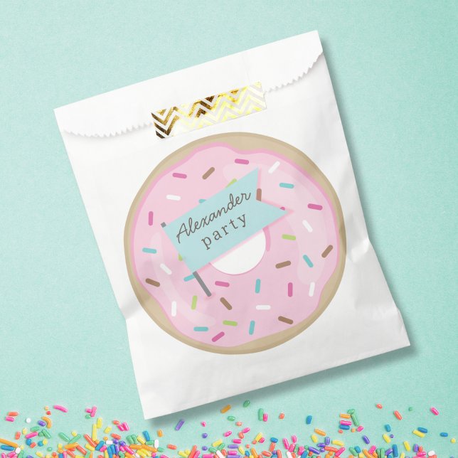 SACHETS EN PAPIER DONUT ROSE (Créateur téléchargé)