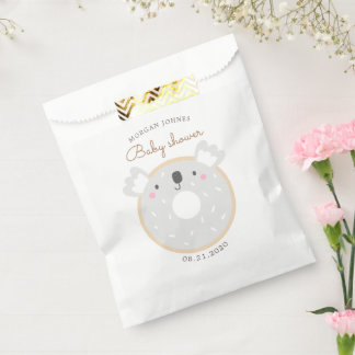 Sachets En Papier Donuts d'animaux Baby shower mignon Monogramme