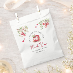 Sachets En Papier Douce Pomme De Nos Yeux Baby Shower