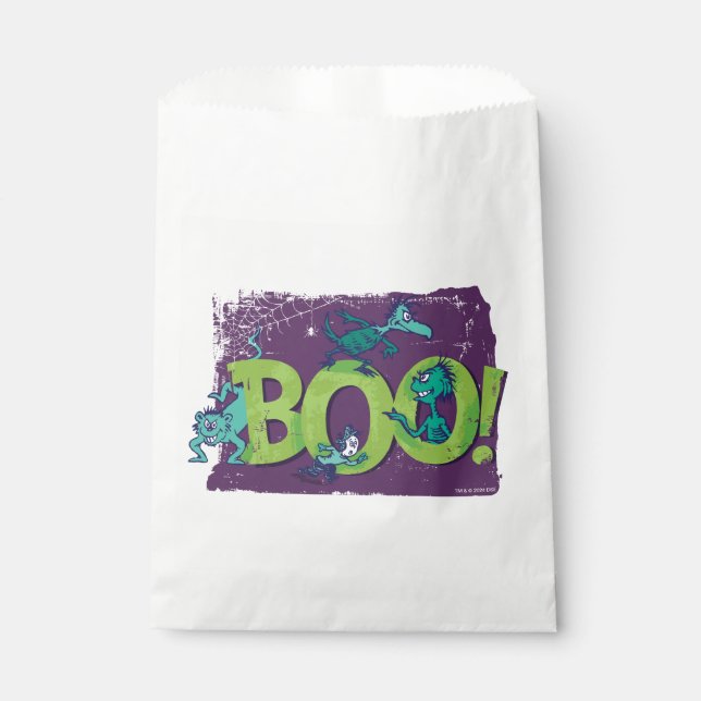 Sachets En Papier Dr Seuss | BOO ! Graphique d'Halloween (Devant)