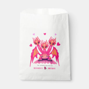 Sachets En Papier Dragon rose