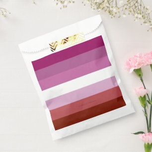 Sachets En Papier Drapeau de fierté lesbienne de SlipperyJoe's fémin