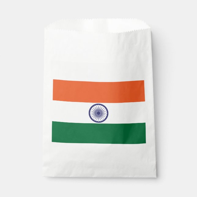 Sachets En Papier Drapeau de l'Inde (Devant)