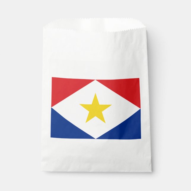 Sachets En Papier Drapeau de Saba (Devant)