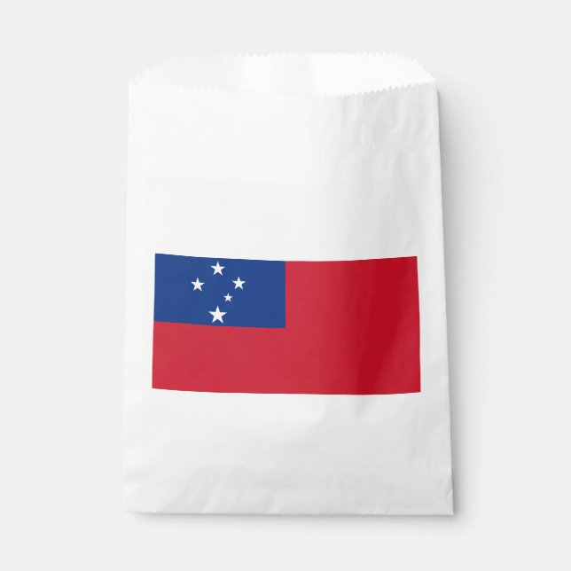Sachets En Papier Drapeau de Samoa (Devant)