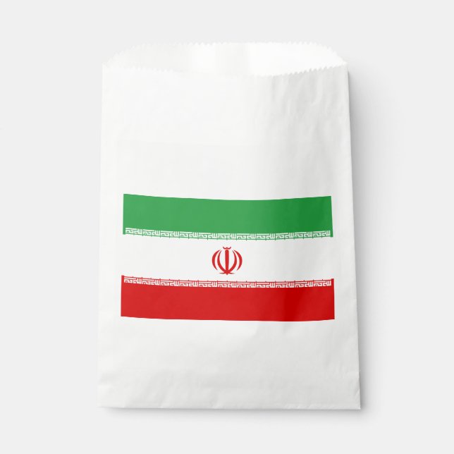 Sachets En Papier Drapeau Iran (Devant)