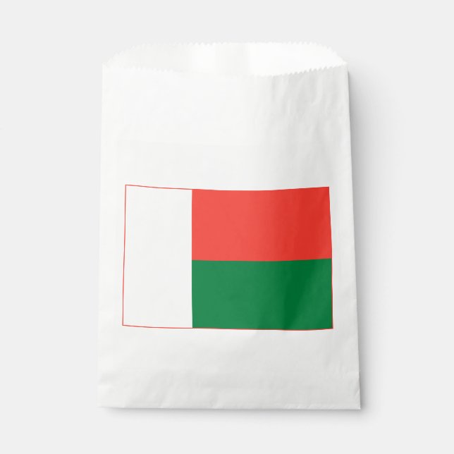 Sachets En Papier Drapeau Madagascar (Devant)