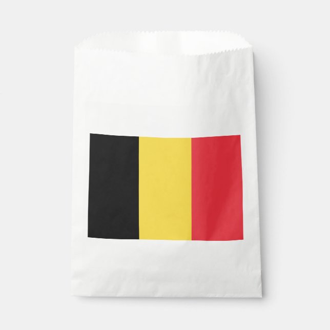 Sachets En Papier Drapeau patriotique belge (Devant)